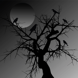 moonlit tree