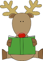 Reindeer Reading a Book