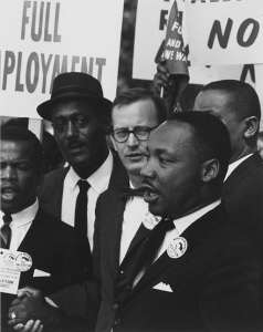 Martin Luther King Jr. at a civil rights march