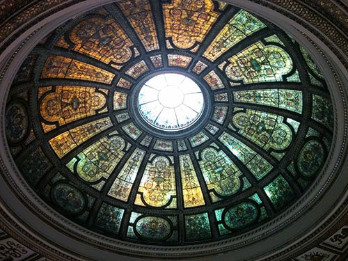 Tiffany Dome at the Chicago Cultural Center