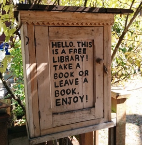 Little free library hutch