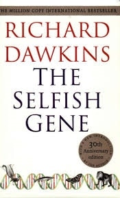 Cover of the 30th anniversary edition of The Selfish Gene. 