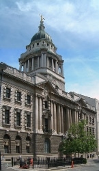 The Old Bailey, scene of the sensational trial.