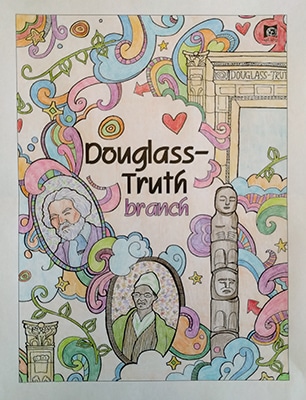 Douglass-Truth coloring page from the Seattle Public Library