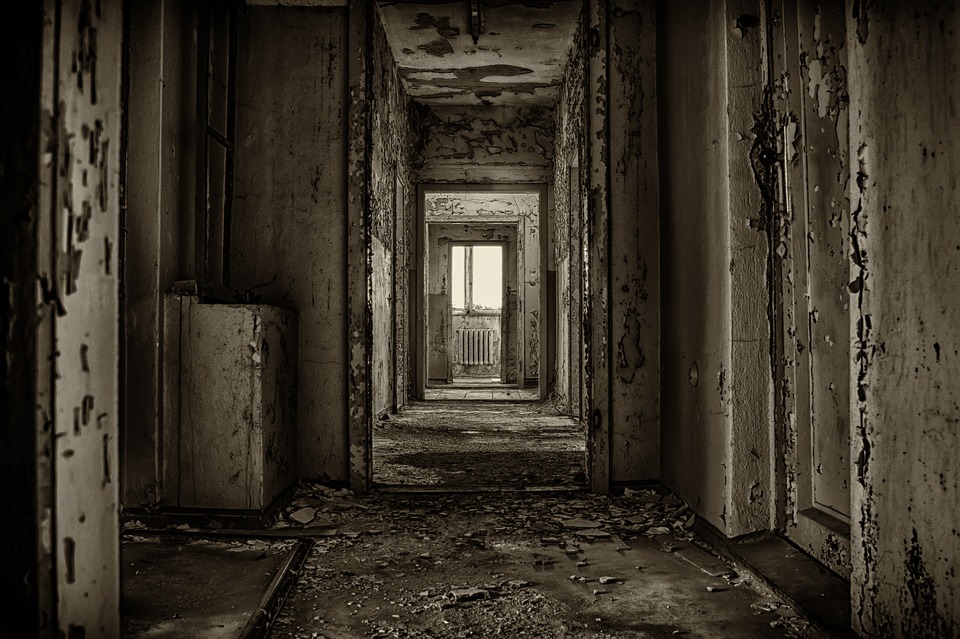 spooky hallway
