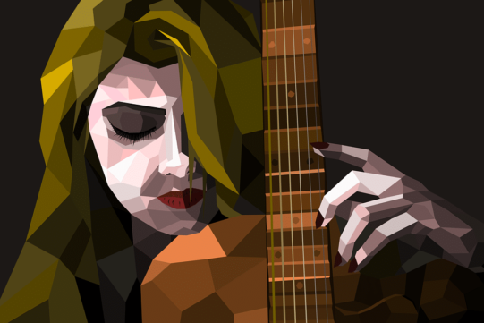 woman and guitar